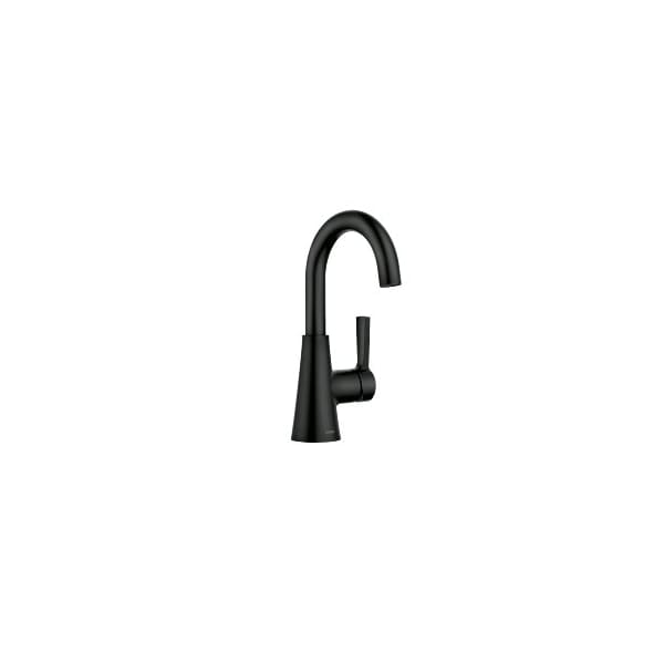 Moen Mikah One-Handle High Arc Bathroom Faucet in Matte Black 84310BL - main